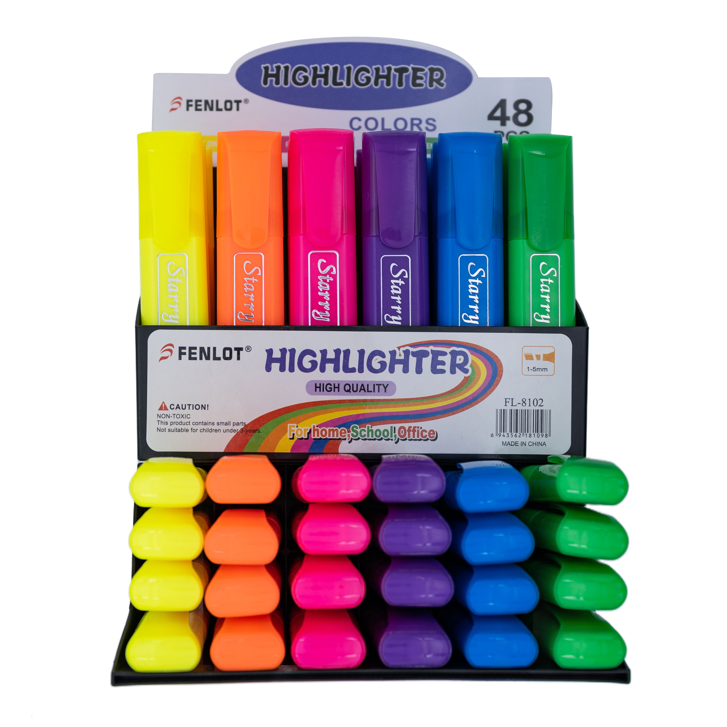 Fenlot High cost performance Highlighters in 48pcs display